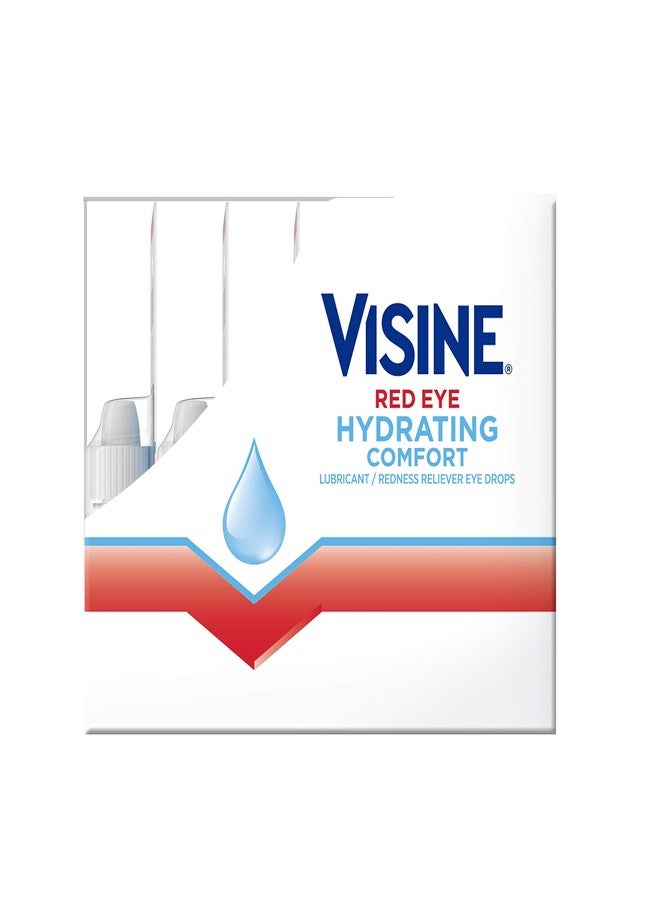 Visine Red Eye Hydrating Comfort Redness Relief and Lubricant Eye Drops to Relieve Red Eyes Due to Minor Eye Irritations Fast and Help Moisturize Dry Eyes, On-The-Go Packs, 12 x 0.28 fl. oz - Image 3